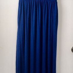 Blue Maxi Dress, Small 