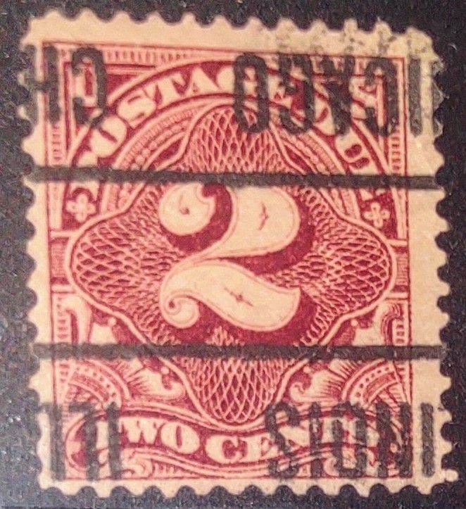 Post Stamp Used Due Post