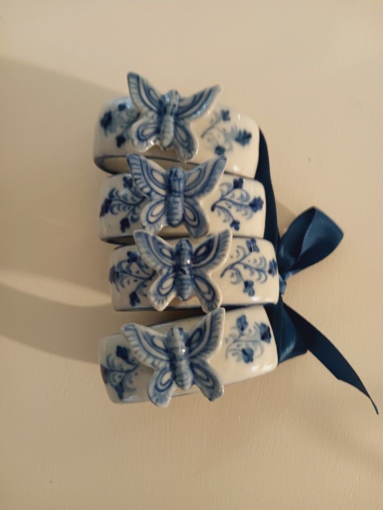 Butterfly Napkin Rings - $25