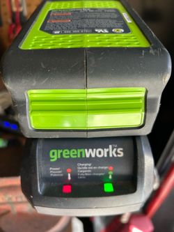 Green works 40 volt and charger