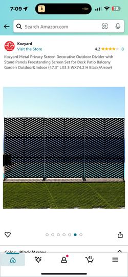 Metal Privacy Screen 