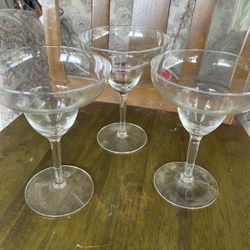 Margaritas Glasses Set 4 Dlrs