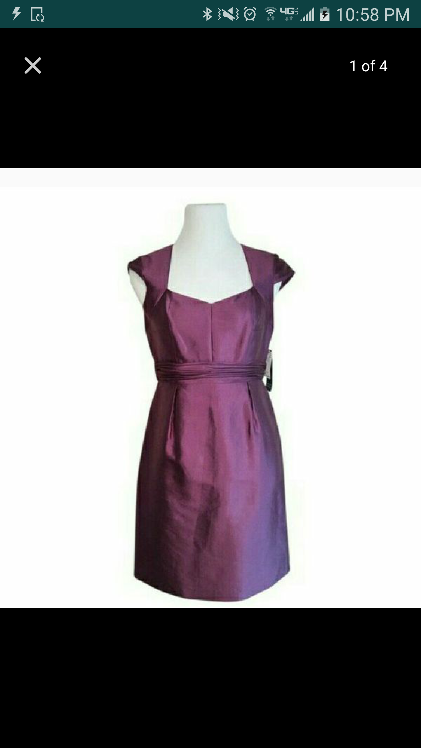 Adrianna Papell silk dress size 8 Petite