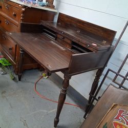 Brown Antique Desk For Sale 