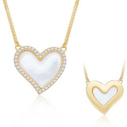 23) Resilient Heart lnfinity Necklace for Women - 14K Gold Plated Copper infinite Loop Pendant, Dainty Everyday Jewelry