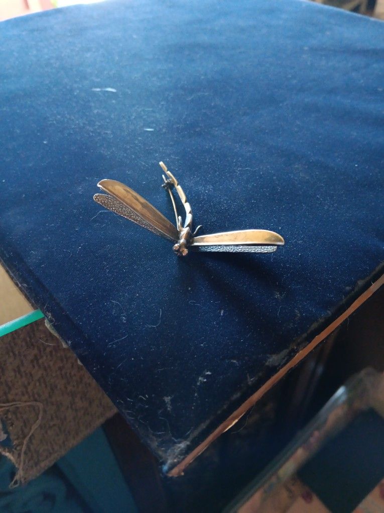 Sterling Silver Dragonfly Brooch