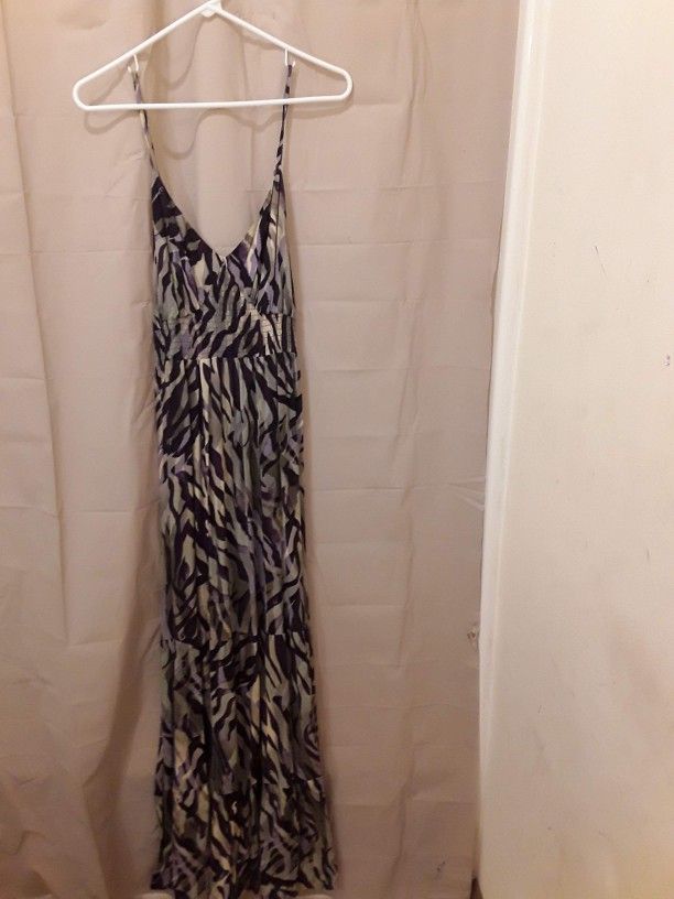 Miss Tina Knowles Jungle Zebra Sundress