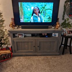 TV Stand 31 H x 53 L, Farm House Antique Blue