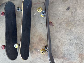 3 skateboards
