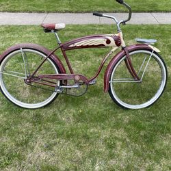 Vintage 1953 Original Chicago Schwinn Dx Balloner Bicycle
