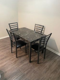 Dining Table and Chairs-5 Pcs Set