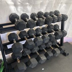 Dumbbell Set With Rack 