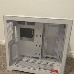 White Computer Case With Glass Window