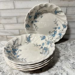 Coastal Aesthetic Blue And White Dessert, Dishes