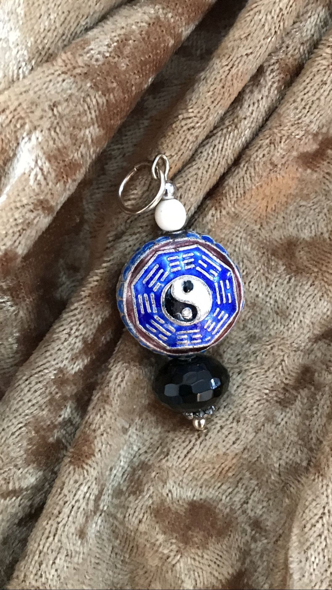Silver Cloisonné Pendant