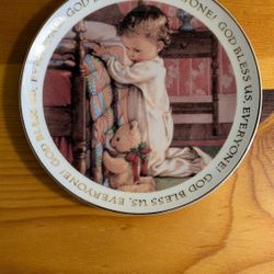 American Greetings  6" "Christmas Blessings " Collectors Plate  Vintage