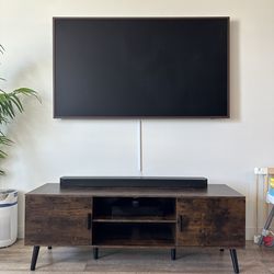 TV console, media console, rustic brown