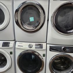 SAMSUNG SET STEAM WASHER AND GAS DRYER ⛽️ 