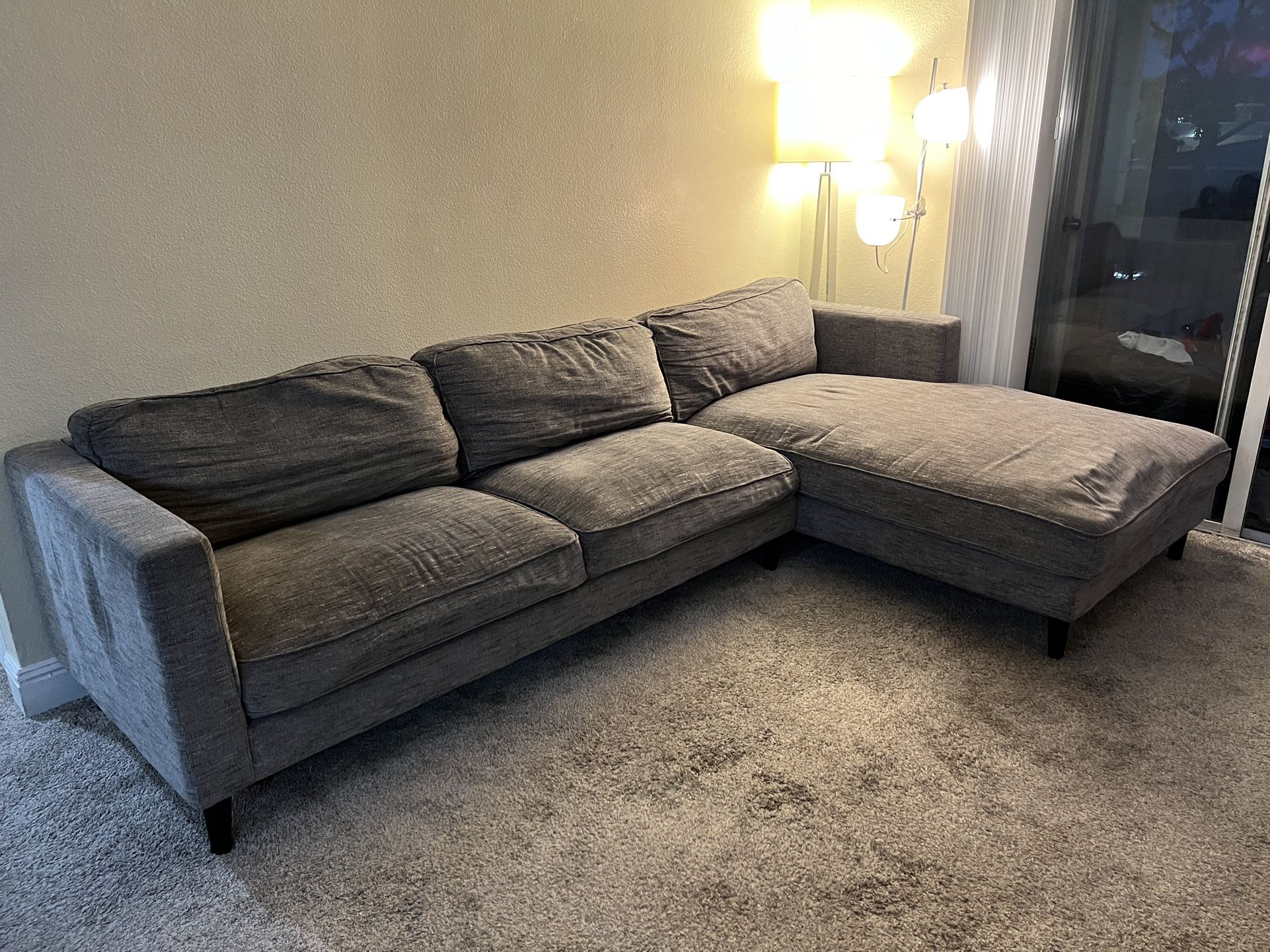 FREE Sectional Sofa Couch Gray Beige White