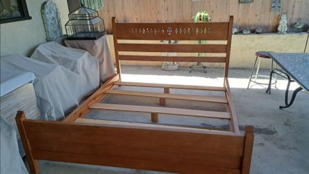Bed Frame. CA King, maple