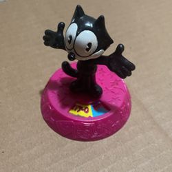 ASK FELIX the CAT Spinner Fortune Teller figure toy Wendys 1996 Happy Meal RARE