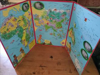 Globe and Atlas Book