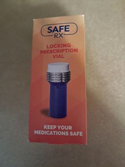 Locking  prescription vial