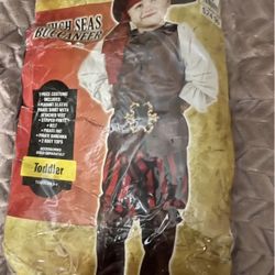 High Seas Buccaneer Kids Costume (toddler Size 3-4)