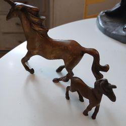 Brass Unicorn Statues