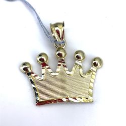 10Kt Yellow Gold Crown Pendant 2.40g 200226/41