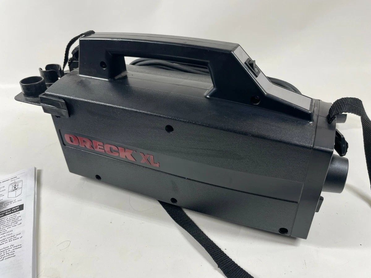 ORECK XL BB880-AD Black Plastic Mini Cannister Vacuum Cleaner w/ Attachment 