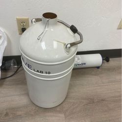 Mve  Lab 10 Liquid Nitrogen Cryo Dewar Storage Tank