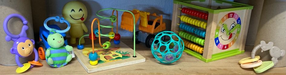Group of 7 Baby and Toddler Toys .Just $10.00 takes all.