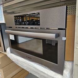 Built In Microwave Bosch 30 Inch Wide Black Stainless Steel