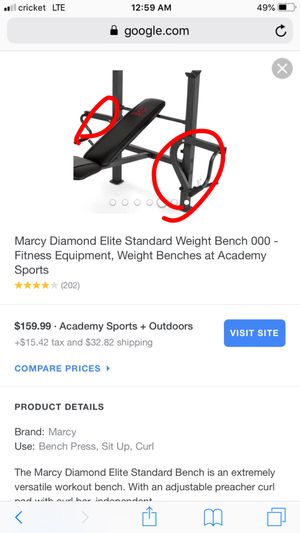 Marcy Diamond Elite Weight Bench For Sale In Amory Ms Offerup