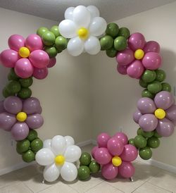 Aro De Flores Con Globos
