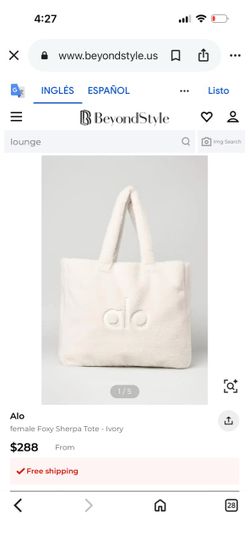 ALO Yoga Foxy Sherpa Tote Ivory