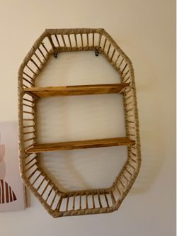 Boho wall shelf in excellent condition.