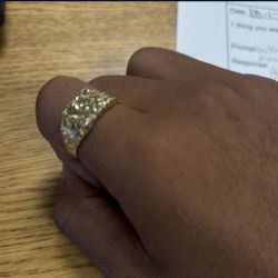 10k Nugget ring 