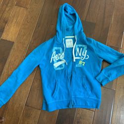 Aqua blue AéRopostales size large sweatshirt