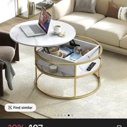 Round Lift Top Coffee Table 
