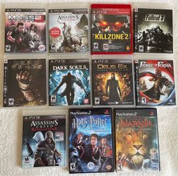 9 PS3 games & 2 PS2 games. See listings for titles