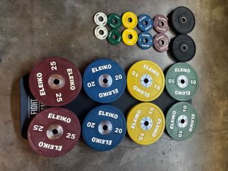 Eleiko Sport Training Plates (KGs) plus Rack