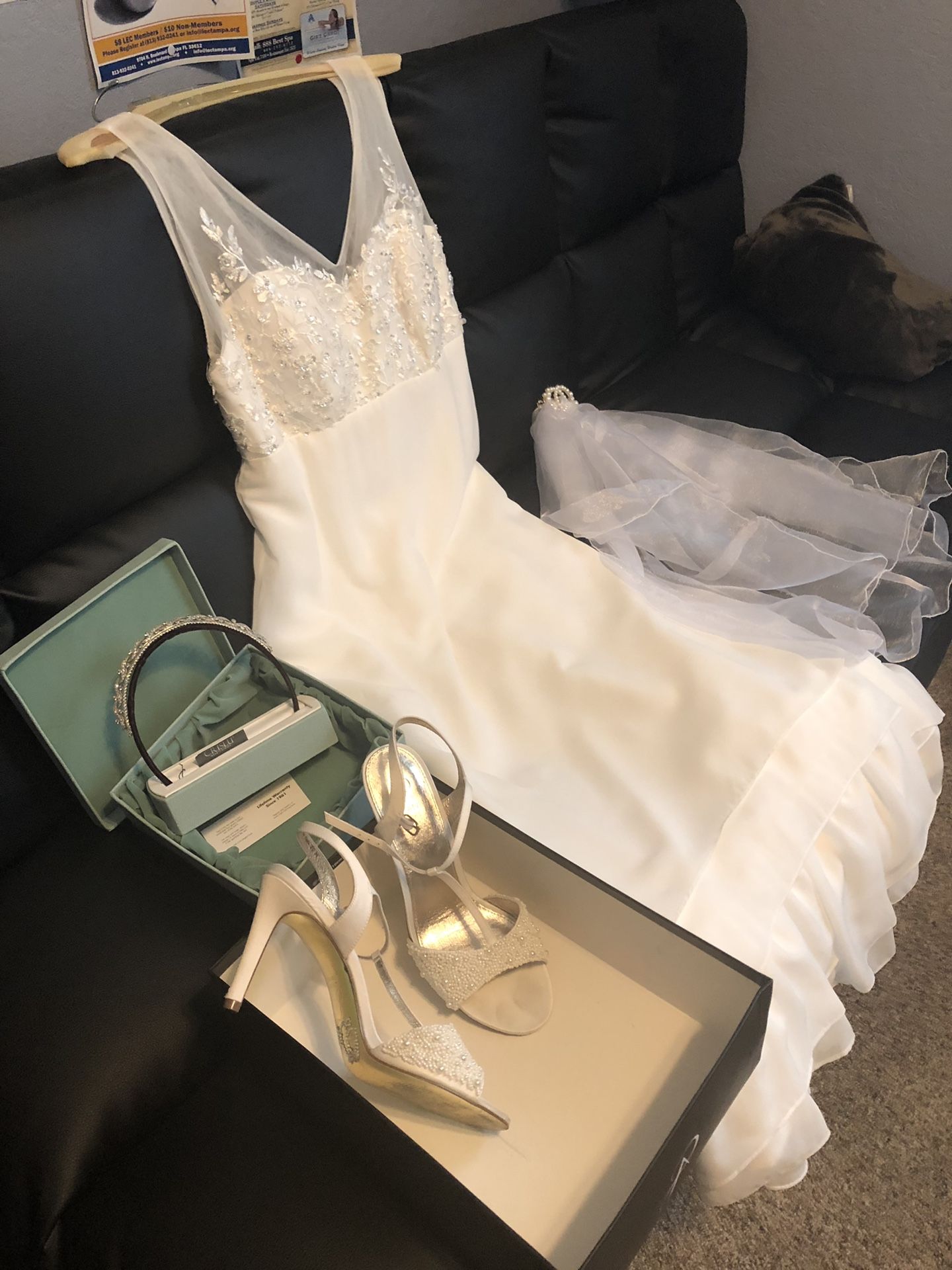 Ivory Wedding dress.