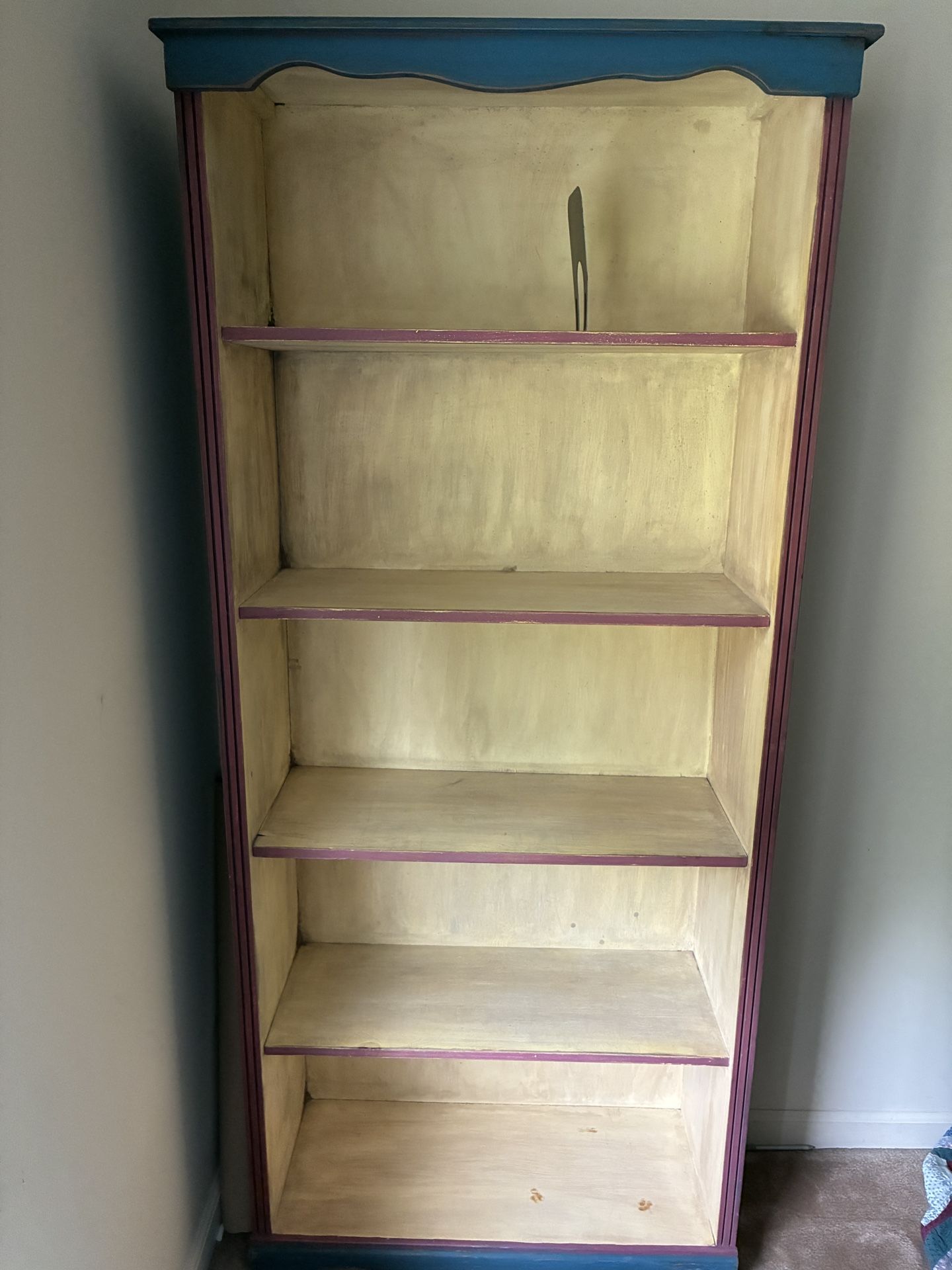 Solid Wood Painted Bookcase