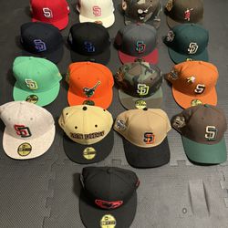 New Era San Diego Padres Fitted caps Hat club Lids Capland