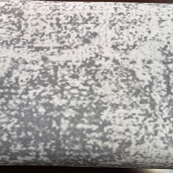 Beautiful 8’ x 10’ modern abstract area rug in white and gray tones,