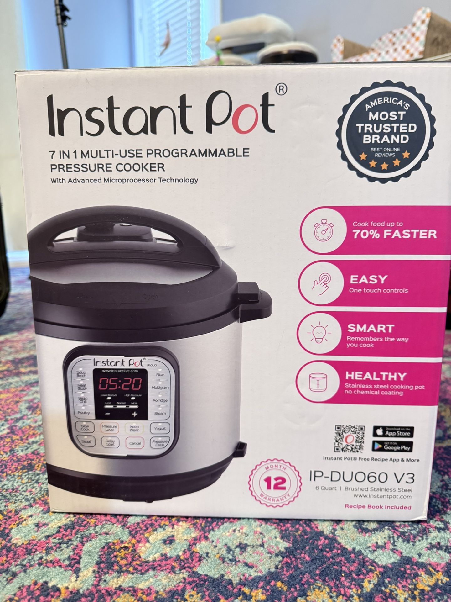 Instant Pot 6 Quart Pressure Cooker