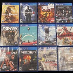 Sony Playstation 4 PS4 Game Disc Lot of 12 (POST NINTENDO ERA)