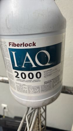 Fiberlock IAQ 2000 – 2 Gallons Professional disinfectant / cleaner / virucide / fungicide.